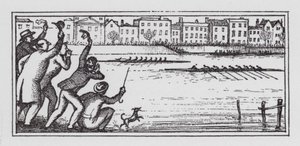 The Boat Race (litho) tekijältä Rex (after) Whistler