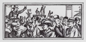 Derby (litho) tekijältä Rex (after) Whistler