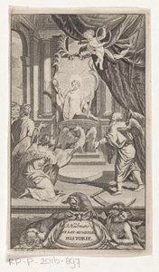 Isä-aika paljastaa historian J. Huebnerin poliittinen historia (otsikko esineessä) Otsikko sivulle: Johann Hübner, Lyhyitä kysymyksiä poliittisesta historiasta, 1719 tekijältä Reynier Blokhuysen