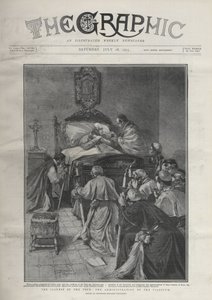 PAAPIN SAIRAUS - PAAPIN TAUTI. Paavi Leo XII on sairaus, paavi vastaanottaa kardinaalit 14. heinäkuuta tekijältä Riccardo Pellegrini