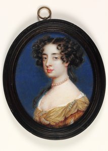 Lady Charlotte Fitzroy, Litchfieldin kreivitär (akvarelli vellum)