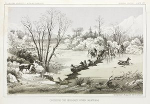 Hellgate-joen ylittäminen, Montana, USA, 6. tammikuuta 1854 tekijältä John Pardon