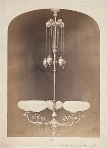 Gasolier, n 1880 tekijältä John Pardon