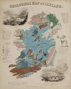 "Irlannin geologinen kartta", noin 1850-luku