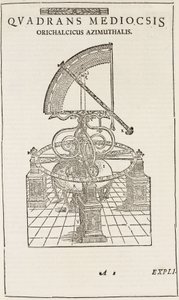 Tycho Brahen kvadrantti (käänteinen), n. 1577 tekijältä John Pardon