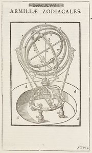 Tycho Brahen horoskooppiarmillaarinen pallo, ennen vuotta 1570 tekijältä John Pardon