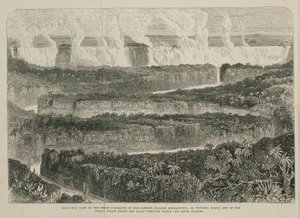 Victoria Falls, Afrikka, n. 1855 tekijältä John Pardon