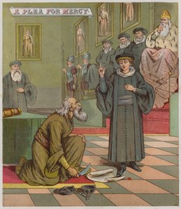 Kuvitus Venetsian kauppiaalle (chromolitho) tekijältä Richard Andre