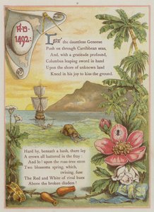 Sivu Upstreamista, kirjoittanut Richard Andre (väri litho) tekijältä Richard Andre