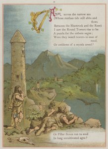 Sivu Upstreamista, kirjoittanut Richard Andre (väri litho) tekijältä Richard Andre