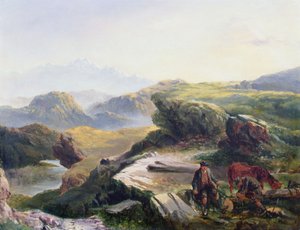 The Woodcutters (öljy kankaalle) tekijältä Richard Ansdell
