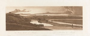 Vesitehdas Marlissa ja St. Germain en Layessa nähtynä etäisyydellä 1803; Kilpi 15 Pariisin Viewsista, Emanuel Volume -jäljitys levystä B1981.25.2624