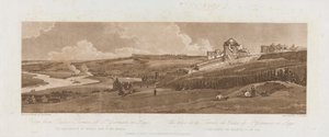 Näkymä St. Germain en Layen palatsiterassilta; Marlin akvedukti kaukaa nähtynä 1803; Kilpi 16 Pariisin Viewsista, levyn Emanuel Volume -jäljitys, B1981.25.2625