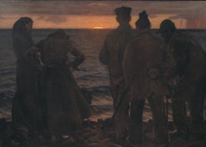 Vanhat ihmiset rannalla