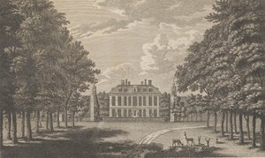 Langley Park, lähellä Beckenhamia Kentissä, Edward Hastedin teoksesta The History and Topographical ..., 1776.