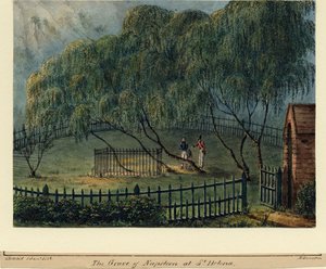 Napoleonin hautapaikka St. Helenalla, n. 1826 tekijältä Richard Brunton Lieutenant Colonel