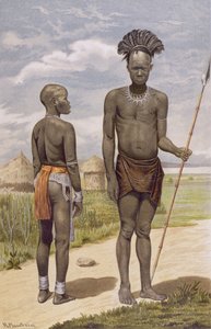 Barin soturi ja vaimo, Prof. Friedrich Ratzelin teoksesta The History of Mankind, Vol.III, 1898
