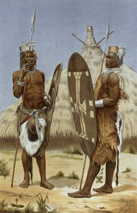 Nyam-nyam Warriors, Prof. Friedrich Ratzel, 1898, The History of Mankind, Vol.III.