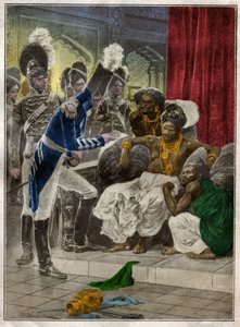 Sri Vikrama Rajasinha, Kandyn kuningas (Sri Lanka), jonka englantilaiset erottivat vuonna 1815. 1924 (Kuva)