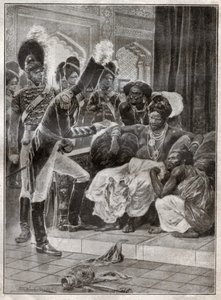 Sri Vikrama Rajasinha, Kandyn kuningas (Sri Lanka), jonka englantilaiset erottivat vuonna 1815. 1924 (Kuva)