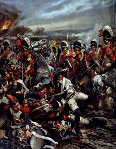 The Charge of the Scots in Waterloo - Caton Woodvillen maalaus