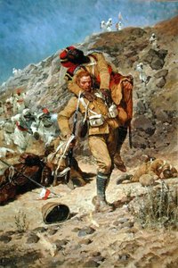 "Jumala siunatkoon sinua Tommy Atkins" tekijältä Richard Caton Woodville