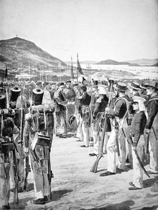 Hongkongin luovutus briteille vuonna 1841 tekijältä Richard Caton Woodville