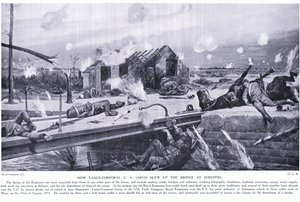Kuinka lance korpraali C A Jarvis räjäytti sillan Jemappesissa lähellä Monsia ja voitti riskipääoman, elokuu 1914