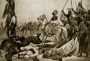 Hyder Ali Conjeveramissa, 1780, kuvitus teoksesta "Hutchinson