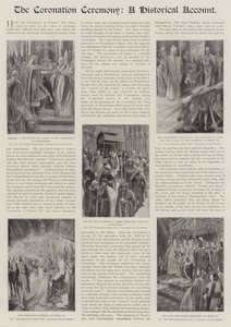 Kruunajaisseremonia, historiallinen kertomus