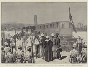 Sirdar, prikaatikenraali Sir Herbert Kitchener, Assouanissa 10. soudanesilaisen rykmentin viimeaikaisen tarkastuksen yhteydessä