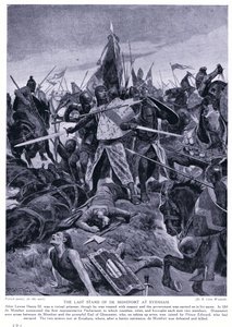 de Montfordin viimeinen asema Eveshamissa AD1265, 1920-luku.