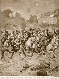Skotlannin harmaiden ja ylämaalaisten "jalustipanos" St. Quentinissä, 1914-1919