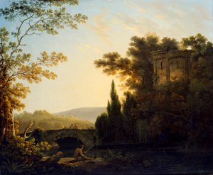 "Klassinen maisema temppelin kanssa", 1788