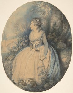 Rouva Robinson Perditan roolissa, n. 1779. tekijältä Richard Cosway