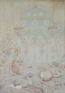 Fantasia Egyptin haaremista, 1865 tekijältä Richard Dadd
