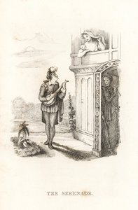 Kuoleman luuranko ja minstrel. ,1827 (kaiverrus)