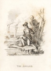 Kuoleman ja kalastajan luuranko. ,1827 (kaiverrus)