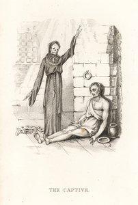 Kuoleman ja vangin luuranko. ,1827 (kaiverrus)