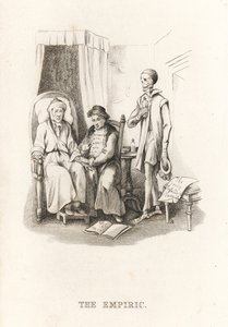 Kuoleman luuranko ja tohtori. ,1827 (kaiverrus)