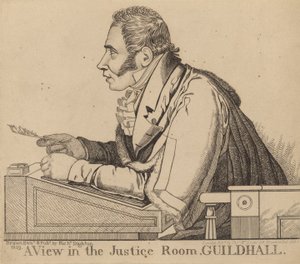 Sir Matthew Wood; Näkymä Justice Roomissa, Guildhall