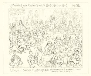 1849, Juhla, jossa viljelijäystävä tekee vaikutuksen maatalouden kiinnostukseen, että se on pilalla tekijältä Richard Doyle