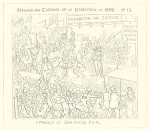 1849, mahdollisuus Greenwichin messuille tekijältä Richard Doyle