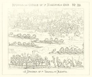1849, mahdollisuus Thames Regatta tekijältä Richard Doyle