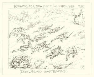 1849, Deer Stalking in the Highlands tekijältä Richard Doyle