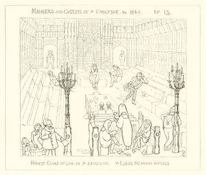 1849, kuningaskunnan korkein oikeus, The Lords kuulee valituksia tekijältä Richard Doyle