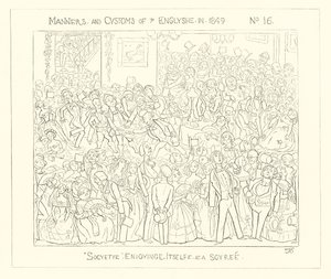 1849, Yhteiskunta viihtyy Soireessa tekijältä Richard Doyle
