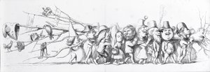 Ranskalaiset vierailijat suuressa näyttelyssä, 1851 tekijältä Richard Doyle