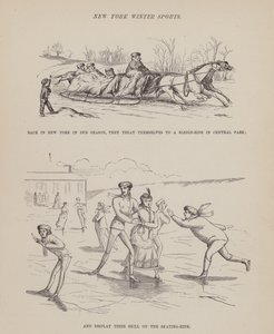 Sivu teoksesta The American Tour of Messrs Brown, Jones and Robinson (kaiverrus). tekijältä Richard Doyle