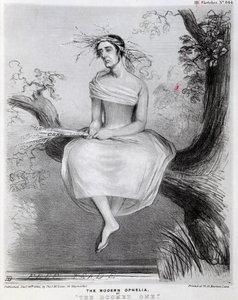Moderni Ophelia tai Tuomittu, 1845 tekijältä Richard Doyle